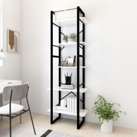 5-tier shelving unit gray plywood 60x30x175 cm by vidaXL, Bookcases and shelves - Ref: Foro24-3081978, Price: 82,99 €, Discou...