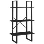 5-tier shelving black engineered wood 60x30x175 cm by vidaXL, Bookcases and shelves - Ref: Foro24-3081979, Price: 81,92 €, Di...