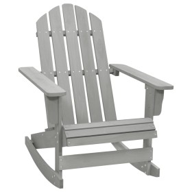 Gray Wooden Garden Rocking Chair by vidaXL, Garden chairs - Ref: Foro24-45704, Price: 103,99 €, Discount: %