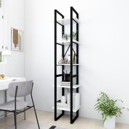 5-tier white plywood shelf 40x30x175cm by vidaXL, Bookcases and shelves - Ref: Foro24-3081968, Price: 76,59 €, Discount: %