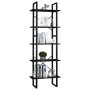 5-tier black pine wood shelf 60x30x175 cm by vidaXL, Bookcases and shelves - Ref: Foro24-3081987, Price: 100,42 €, Discount: %