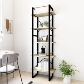 Sonoma engineered wood 5-tier shelving unit 60x30x175 cm by vidaXL, Bookcases and shelves - Ref: Foro24-3081981, Price: 82,99...