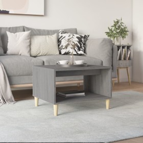 Sonoma gray plywood coffee table 60x50x40 cm by vidaXL, Coffee table - Ref: Foro24-817520, Price: 48,81 €, Discount: %