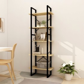 Solid pine wood 5-level shelf 60x30x175 cm by vidaXL, Bookcases and shelves - Ref: Foro24-3081983, Price: 100,27 €, Discount: %