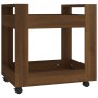 Oak brown plywood desk cart 60x45x60 cm by vidaXL, Cars and islands - Ref: Foro24-816607, Price: 38,82 €, Discount: %