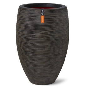 Capi Vase Nature Rib elegant Deluxe dark brown 45x72 cm by Capi, Pots and planters - Ref: Foro24-434835, Price: 196,25 €, Dis...