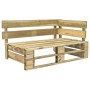 Pallet garden sofa with red pine wood cushions by vidaXL, Outdoor sofas - Ref: Foro24-275292, Price: 114,99 €, Discount: %