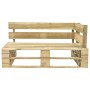 Pallet garden sofa with red pine wood cushions by vidaXL, Outdoor sofas - Ref: Foro24-275292, Price: 114,99 €, Discount: %