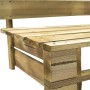 Pallet garden sofa with red pine wood cushions by vidaXL, Outdoor sofas - Ref: Foro24-275292, Price: 114,99 €, Discount: %