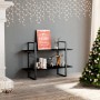 2-tier black plywood shelving unit 100x30x70 cm by vidaXL, Bookcases and shelves - Ref: Foro24-806468, Price: 38,99 €, Discou...