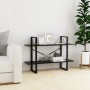 2-tier black plywood shelving unit 100x30x70 cm by vidaXL, Bookcases and shelves - Ref: Foro24-806468, Price: 38,99 €, Discou...