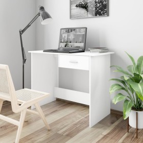 White plywood desk 100x50x76 cm by vidaXL, Desks - Ref: Foro24-800549, Price: 53,99 €, Discount: %