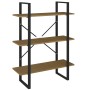 3-tier solid brown pine wood shelf 80x30x105 cm by vidaXL, Bookcases and shelves - Ref: Foro24-806535, Price: 66,32 €, Discou...