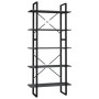 5-tier gray pine wood shelf 80x30x175 cm by vidaXL, Bookcases and shelves - Ref: Foro24-3081995, Price: 113,11 €, Discount: %