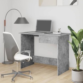 Concrete gray chipboard desk 100x50x76 cm by vidaXL, Desks - Ref: Foro24-800553, Price: 65,38 €, Discount: %