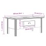 BODO Couchtisch aus weißem und braunem Kiefernholz 100x55x45 cm von vidaXL, Couchtisch - Ref: Foro24-355069, Preis: 79,33 €, ...