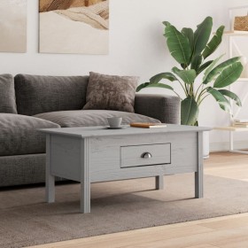 BODO solid pine wood coffee table in gray, 100x55x46 cm by vidaXL, Coffee table - Ref: Foro24-355070, Price: 75,03 €, Discoun...