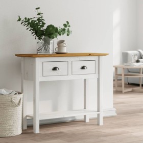 BODO solid pine wood console table brown 91x35x74 cm by vidaXL, Side tables - Ref: Foro24-355072, Price: 96,28 €, Discount: %