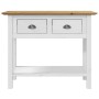 Mesa consola BODO madera maciza de pino marrón 91x35x74 cm de vidaXL, Mesas auxiliares - Ref: Foro24-355072, Precio: 100,24 €...