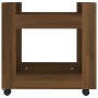 Oak brown plywood desk cart 60x45x60 cm by vidaXL, Cars and islands - Ref: Foro24-816607, Price: 38,82 €, Discount: %