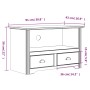 TV-Schrank mit 2 Schubladen BODO braunes Kiefernholz 91x43x56 cm von vidaXL, TV-Möbel - Ref: Foro24-355075, Preis: 90,50 €, R...