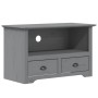 TV cabinet with 2 drawers BODO gray pine wood 91x43x56 cm by vidaXL, TV Furniture - Ref: Foro24-355076, Price: 87,41 €, Disco...