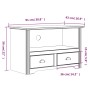 TV cabinet with 2 drawers BODO gray pine wood 91x43x56 cm by vidaXL, TV Furniture - Ref: Foro24-355076, Price: 87,41 €, Disco...