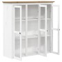 Wardrobe with glass doors BODO white pine wood brown by vidaXL, Sideboards - Ref: Foro24-355078, Price: 245,73 €, Discount: %