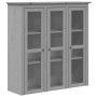 BODO solid pine gray wardrobe with glass doors by vidaXL, Sideboards - Ref: Foro24-355079, Price: 268,09 €, Discount: %