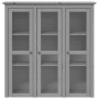 BODO solid pine gray wardrobe with glass doors by vidaXL, Sideboards - Ref: Foro24-355079, Price: 268,09 €, Discount: %