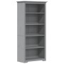 Librería BODO 5 estantes madera maciza pino gris 80x38x180 cm de vidaXL, Librerías y estanterías - Ref: Foro24-355082, Precio...