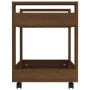 Oak brown plywood desk cart 60x45x60 cm by vidaXL, Cars and islands - Ref: Foro24-816607, Price: 38,82 €, Discount: %