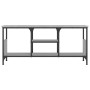 Mueble TV hierro y madera contrachapada gris Sonoma 100x35x45cm de vidaXL, Muebles TV - Ref: Foro24-831801, Precio: 48,58 €, ...