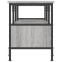 Mueble TV hierro y madera contrachapada gris Sonoma 100x35x45cm de vidaXL, Muebles TV - Ref: Foro24-831801, Precio: 48,58 €, ...