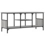 Mueble TV hierro y madera contrachapada gris Sonoma 100x35x45cm de vidaXL, Muebles TV - Ref: Foro24-831801, Precio: 48,58 €, ...