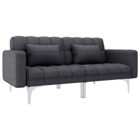 Sofá cama de tela gris oscuro de vidaXL, Sofás - Ref: Foro24-247214, Precio: 394,07 €, Descuento: %