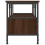 Mueble TV hierro madera contrachapada roble marrón 100x35x45 cm de vidaXL, Muebles TV - Ref: Foro24-831802, Precio: 48,58 €, ...