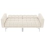 Sofá cama de tela blanco crema de vidaXL, Sofás - Ref: Foro24-247216, Precio: 412,71 €, Descuento: %