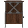 Iron TV cabinet brown oak plywood 102x33x45 cm by vidaXL, TV Furniture - Ref: Foro24-831792, Price: 80,76 €, Discount: %