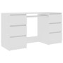 White plywood desk 140x50x77 cm by vidaXL, Desks - Ref: Foro24-800810, Price: 182,49 €, Discount: %