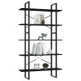 5-tier black plywood shelf 100x30x175 cm by vidaXL, Bookcases and shelves - Ref: Foro24-3081999, Price: 92,32 €, Discount: %