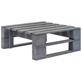 Gray wood garden pallet ottoman by vidaXL, Outdoor ottomans - Ref: Foro24-44696, Price: 42,99 €, Discount: %