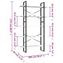 5-tier black plywood shelf 100x30x175 cm by vidaXL, Bookcases and shelves - Ref: Foro24-3081999, Price: 92,32 €, Discount: %