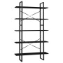 5-level black pine wood shelf 100x30x175 cm by vidaXL, Bookcases and shelves - Ref: Foro24-3082007, Price: 123,94 €, Discount: %