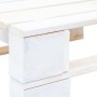 White wooden pallet ottoman for garden by vidaXL, Outdoor ottomans - Ref: Foro24-45758, Price: 46,99 €, Discount: %