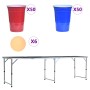 Klappbarer Bier-Pong-Tisch mit Bechern und Bällen 240 cm von vidaXL, Bier-Pong-Tische - Ref: Foro24-3056793, Preis: 140,65 €,...