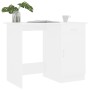 Weißer Sperrholzschreibtisch 100x50x76 cm von vidaXL, Schreibtische - Ref: Foro24-801080, Preis: 83,91 €, Rabatt: %