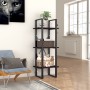 3-level black plywood shelf 40x30x105 cm by vidaXL, Bookcases and shelves - Ref: Foro24-806488, Price: 47,67 €, Discount: %