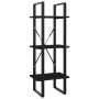 3-level black plywood shelf 40x30x105 cm by vidaXL, Bookcases and shelves - Ref: Foro24-806488, Price: 47,67 €, Discount: %