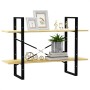 2-tier solid pine wood shelf 100x30x70 cm by vidaXL, Bookcases and shelves - Ref: Foro24-806472, Price: 43,26 €, Discount: %